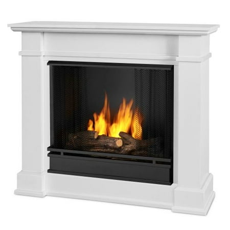 Devin Indoor Ventless Gel Fireplace White
