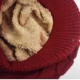 thumbnail image 3 of Autumn and winter ladies winter knitted hats ladies warm hats Women Winter Warm Knit Hat Wool Snow Ski Caps with Visor, 3 of 8