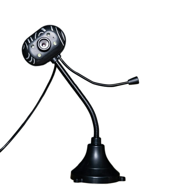 xiaxaixu Webcam with Microphone, Desktop LED HD Calling Night Vision PC Camera