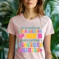 thumbnail image 5 of Teacher Graphic T-Shirt, Spanish Quote, Big Heart to Shape Young Minds, Unisex Tee, Gold, Size M, 5 of 6