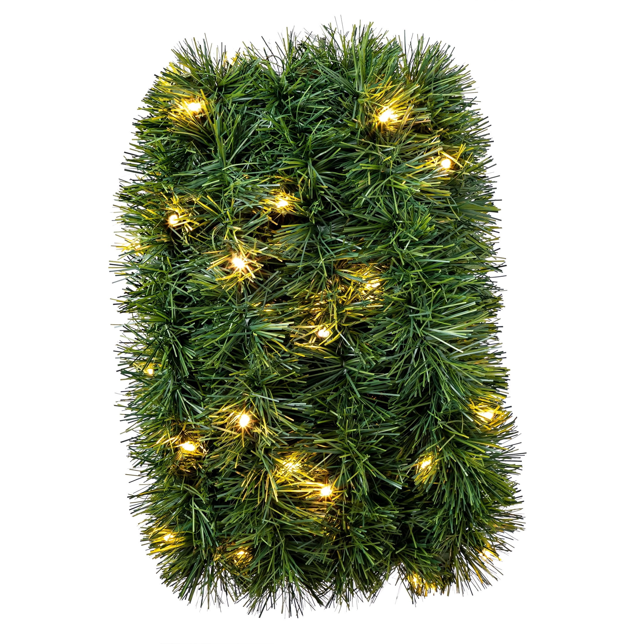 Indoor/Outdoor Soft Pine Pre-Lit Color-Changing LED Artificial Christmas Garland, Green, 25', by Holiday Time