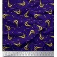 thumbnail image 1 of Soimoi Velvet Fabric Circle,Dot & Prawns Ocean Print Fabric by Yard 58 Inch Wide, 1 of 3