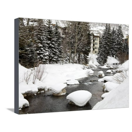 Gore Creek, Vail Ski Resort, Rocky Mountains, Colorado, United States of America, North America Stretched Canvas Print Wall Art By Richard