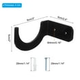thumbnail image 2 of Unique Bargains Light Saber Stand Wall Mount Acrylic Light Sword Display Holder Baseball Bat Rack, Black 2 Pairs, 2 of 6
