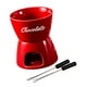 thumbnail image 3 of Olla para fondue de chocolate, fundidor de chocolate, cera para derretir, vela de té pequeña, de porcelana para derretir Rojo, 3 of 9