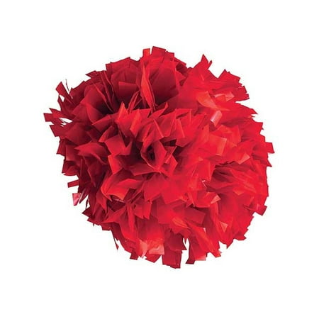 Pizzazz Red Plastic Cheer Single Pom Pom