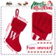 thumbnail image 2 of Medias navideñas Medias navideñas Pequeñas letras bordadas de punto Medias colgantes de Navidad Decoraciones para fiestas navideñas Súper suaves Regalo navideño, 2 of 6