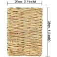 thumbnail image 3 of LNGOOR Grass Mat for Rabbits Bunny, Woven Hay Mat for Small Animals, Natural Straw Bedding Resting Cage Mat for Guinea Pig Parrot Chinchilla Hamster Rat, 3 of 8