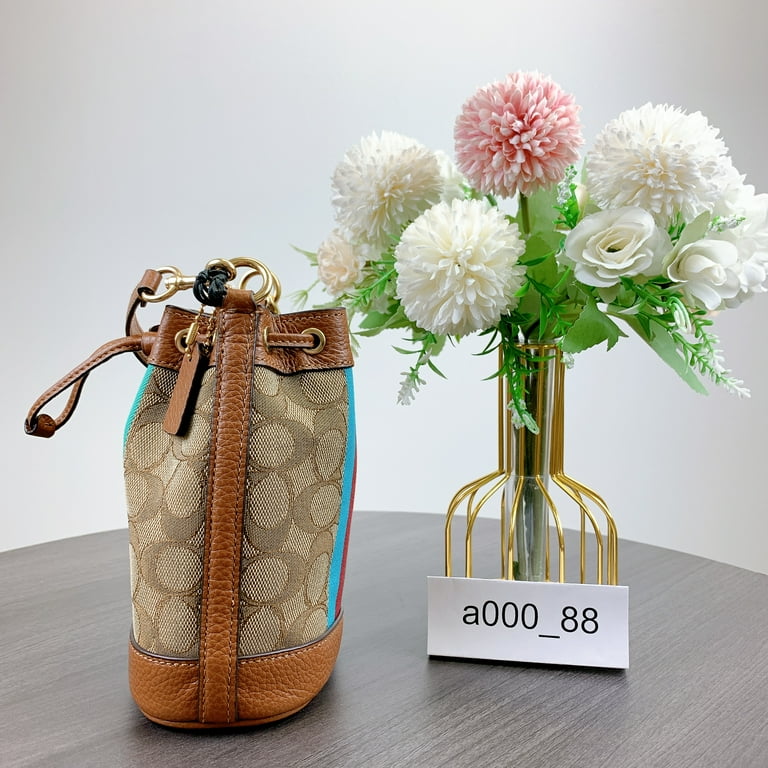 Coach Women's Mini Dempsey Bucket Bag In Signature Jacquard Coach Women's Mini Dempsey Bucket Bag In Signature Jacquard