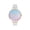Blue, variant on Olivia Burton OB16GD45 Rose Gold Glitter Dial Grey Lilac Leather Strap Ladies Watch