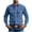 1 Blue, variant on Bazeneo Mens Long Sleeve Shirts Cotton Button Up Work Shirts Slim Fit Workwear for Men Smart Casual Trucker Shirt Retro Western Style Tops with Pocket Spring Gardening Clothing