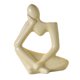 thumbnail image 2 of Estatua de cerámica Zulema Estatuilla decorativa hecha a mano Beige Florero, 2 of 8