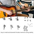 thumbnail image 4 of Guitar Locking Tuner, Metal Guitar Locking String Tuning Peg Guitar Locking Machine Heads Tuners Small Stringed Instrument Tuner For Electric Guitar, 4 of 8