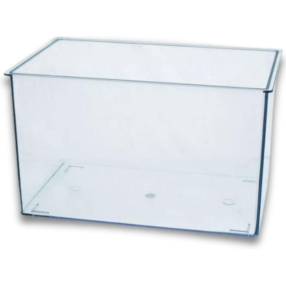 Eisco Labs - Aquarium Tank - Large 1.75 Gallon Molded Plastic Terrarium, Clear Polycarbonate Fish Tank or Insect Habitat with UV Protectant - 10.25" x 6.5" x 6.25"