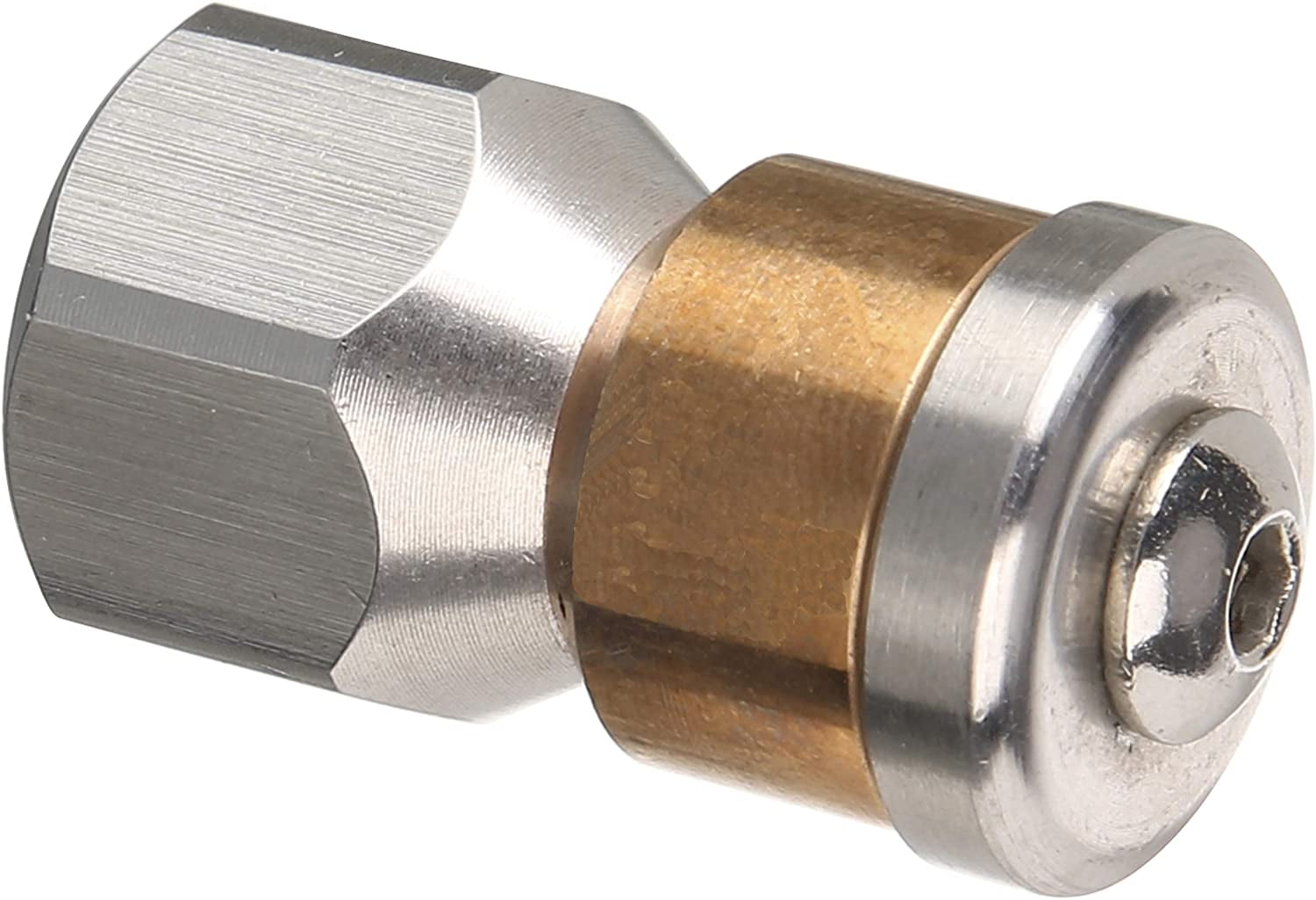 Tool Daily Rotating Sewer Jetter Nozzle for Pressure Washer, 1/4 inch F