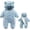 Light Blue, variant on Krdevn Baby Bear Romper Outfit Suit Girls Boys Thick Jumpsuit Romper Hooded Coat Winter Warm Clothes Outwear Snowsuit,Kids Clothing,3-6 Months