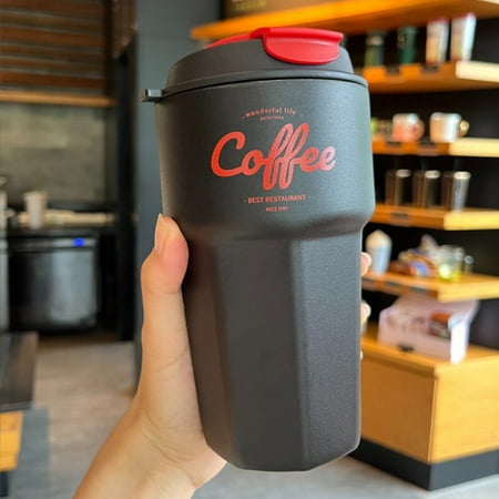

Stainless Steel Coffee Thermos Mug With Lid Portable Car Vacuum Flask Ice Cup Travel Insulated Bottle Tumbler Straight Cup