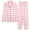 Pink, variant on Flannel Women's Pajamas Pajamas Women Autumn And Winter Long Sleeve Lapel Vest Suit Trousers Plus Size Home Service, Women Pajama Sets M