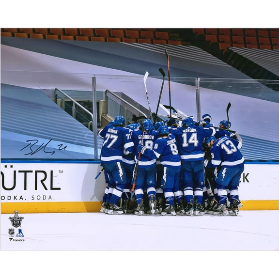 Brayden Point Tampa Bay Lightning Autographed 16" x 20" 5-OT Game-Winning Goal Celebration Photograph - Fanatics Authentic Certified