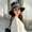 Black, variant on New Womens Bucket Hat Solid Bow Style Panama Caps Fashion Luxury Hat Fisherman Hat Ladies Summer Sun Travel Beach Hat Gift