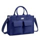 thumbnail image 1 of Bolsa de lona con diseño superior resistente para mujer, color azul marino, 1 of 8