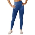 thumbnail image 4 of Leggings for Women LSQii High Waist Seamless Tummy Control Capri Pants Casual Soft Leggings for Workout Running Athletic Cycling Yoga Pants ,Navy M, 4 of 4