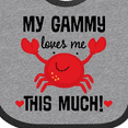 thumbnail image 4 of Inktastic Gammy Loves Me Grandchild Boys or Girls Baby Bib, 4 of 4