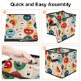 thumbnail image 4 of Bowling Foldable Storage Basket with Handle, 10.8"x10.5"x10.6", Large Capacity Organizer Bins, Toy Box, Storage Bins, 4 of 6