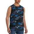 thumbnail image 2 of Kdxio Blue Sports Car for Men's Muscle T-shirt,Sleeveless for Workout Running Athletic Gym Lounge Casual, 2 of 7