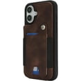 thumbnail image 6 of for iPhone 16 Case Wallet with Card Holder RFID Blocking for Women Men,Skin Feeling PU Leather Flip Shockproof Phone Case Fit for iPhone 16 6.1",Dark Brown, 6 of 17