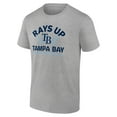 thumbnail image 2 of Men's Heather Gray Tampa Bay Rays Team Go For Two T-Shirt, 2 of 3