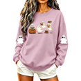 thumbnail image 6 of Meichang Halloween Sweatshirt for Women Ghost Graphic Sweatshirts Oversized Long Sleeve Crew Neck Pullover Casual Sweatshirt, 6 of 6