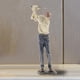 thumbnail image 5 of Resina decorativa Hombre Golfista Estatua Adorno Artesanía Golf Escultura Balanceo Un Golf Oficina Club Estante Vino pequeña sala Librería Decoración Cole B BLESIY Estatua de golfista hombre, 5 of 8