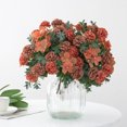 thumbnail image 4 of 1 Bunch Elegant Bright-colored Artificial Flower Faux Silk Flower Realistic Fine Texture Simulation Hydrangea for Home, 4 of 7