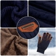 thumbnail image 3 of Set de gorros de invierno, gorro, bufanda y guantes MAYLISACC para hombre, azul marino, 3 of 7