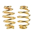 thumbnail image 1 of DYNWAVECA 1 Pair 3" Chrome Solo Seat For Chopper Bobber Motorcycle Gold, 1 of 8