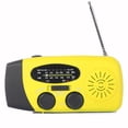 thumbnail image 1 of Radio con linterna solar de manivela de 1200 mAh y 3 LED para prevención de desastres y emergencias meteorológicas, 1 of 6