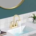 thumbnail image 2 of Ceramic Bathroom Sink - Pure White Rectangle Deep Bowl With Overflow, Low Water Absorption, Fashionable Lavatory Basin Porcelain Ceramic, Acid Resistance For Vanity Decoration, 2 of 7