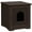 Espresso, variant on Alden Design Wooden Enclosed Litter Box Cat House Side Table, Espresso