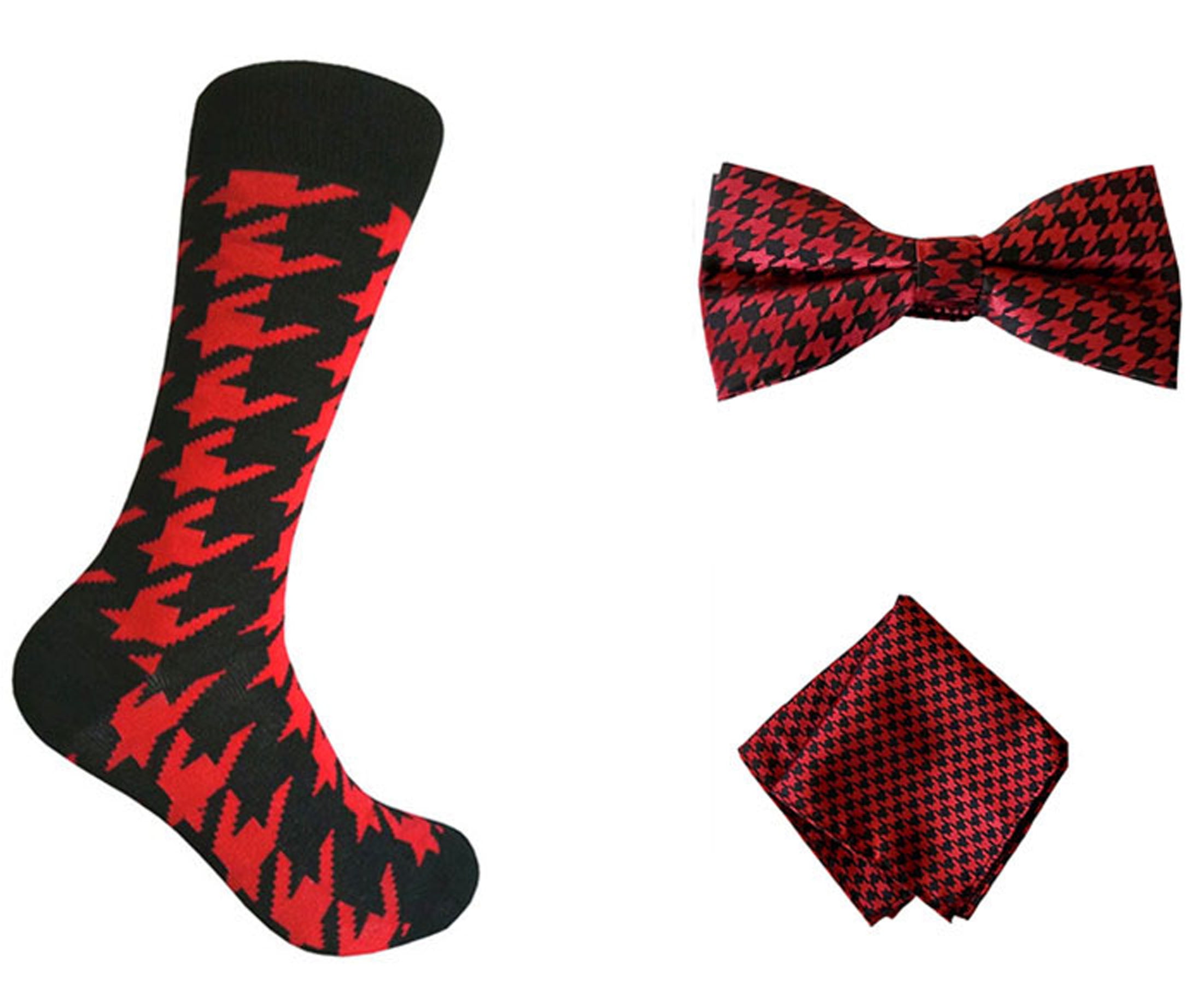 bow tie and matching socks