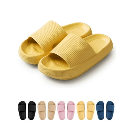 

Gustave Clouds Anti-Slip Slippers for Women and Men Shower Bathroom Slides Sandals House Slippers Comfort Thick Sole Slides Size 5-14