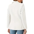 thumbnail image 3 of Womens Solid Color Casual Blazers Open Front Long Sleeve Work Office Jackets Blazer Coat, 3 of 5