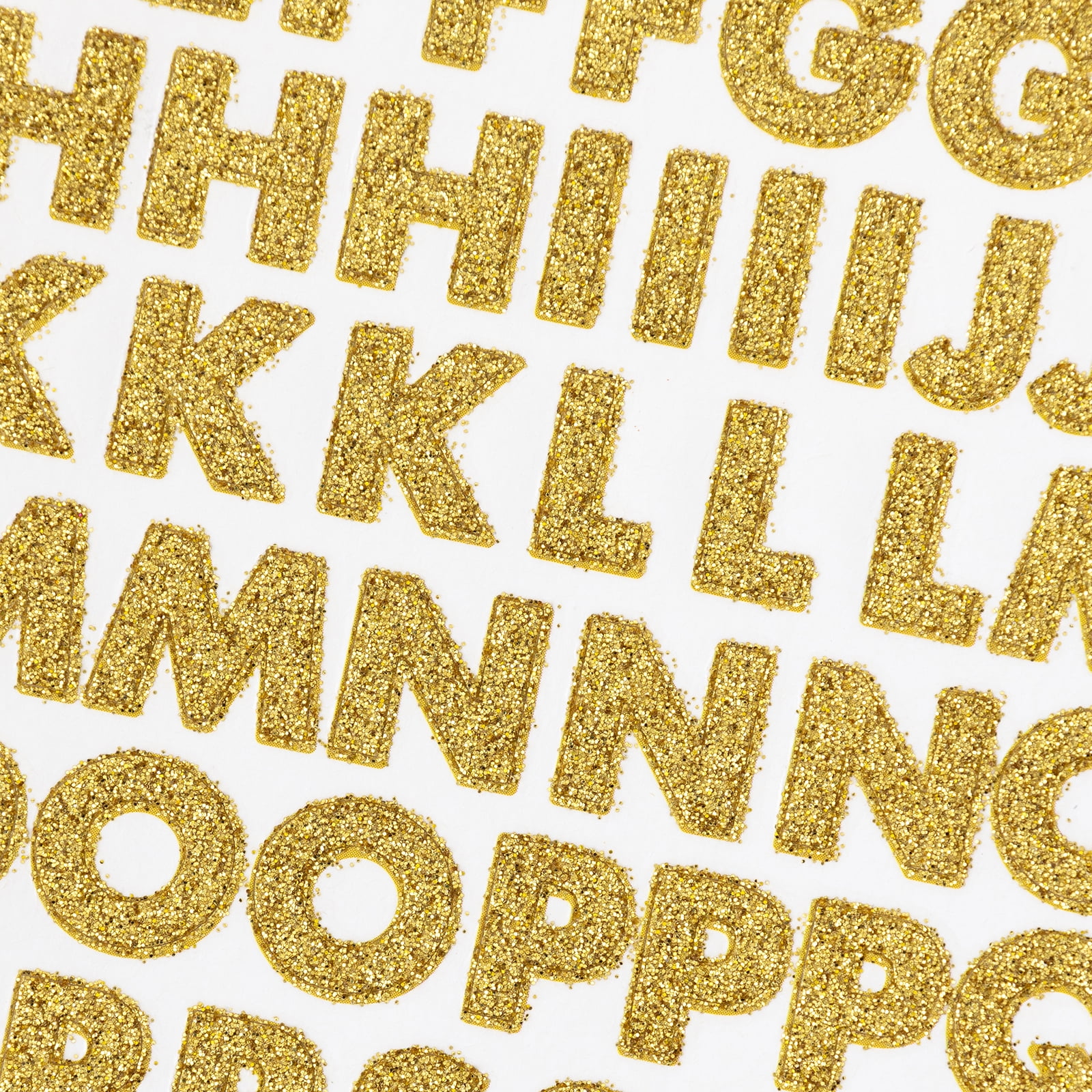 Sticko Gold Glitter Block ABC Alphabet Letter Stickers Planner Teacher  Scrapbook