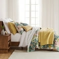 thumbnail image 4 of Levtex Home - Cross Stitch Ochre Quilt Set - 100% Cotton - Full/Queen Quilt (88x92in.) + 2 Standard Shams (26x20in.) - Reversible - Cotton Fabric, 4 of 8