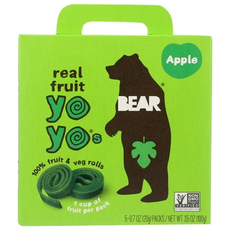 Bear Real Fruit Yoyo Snack Apple 3.5 Oz