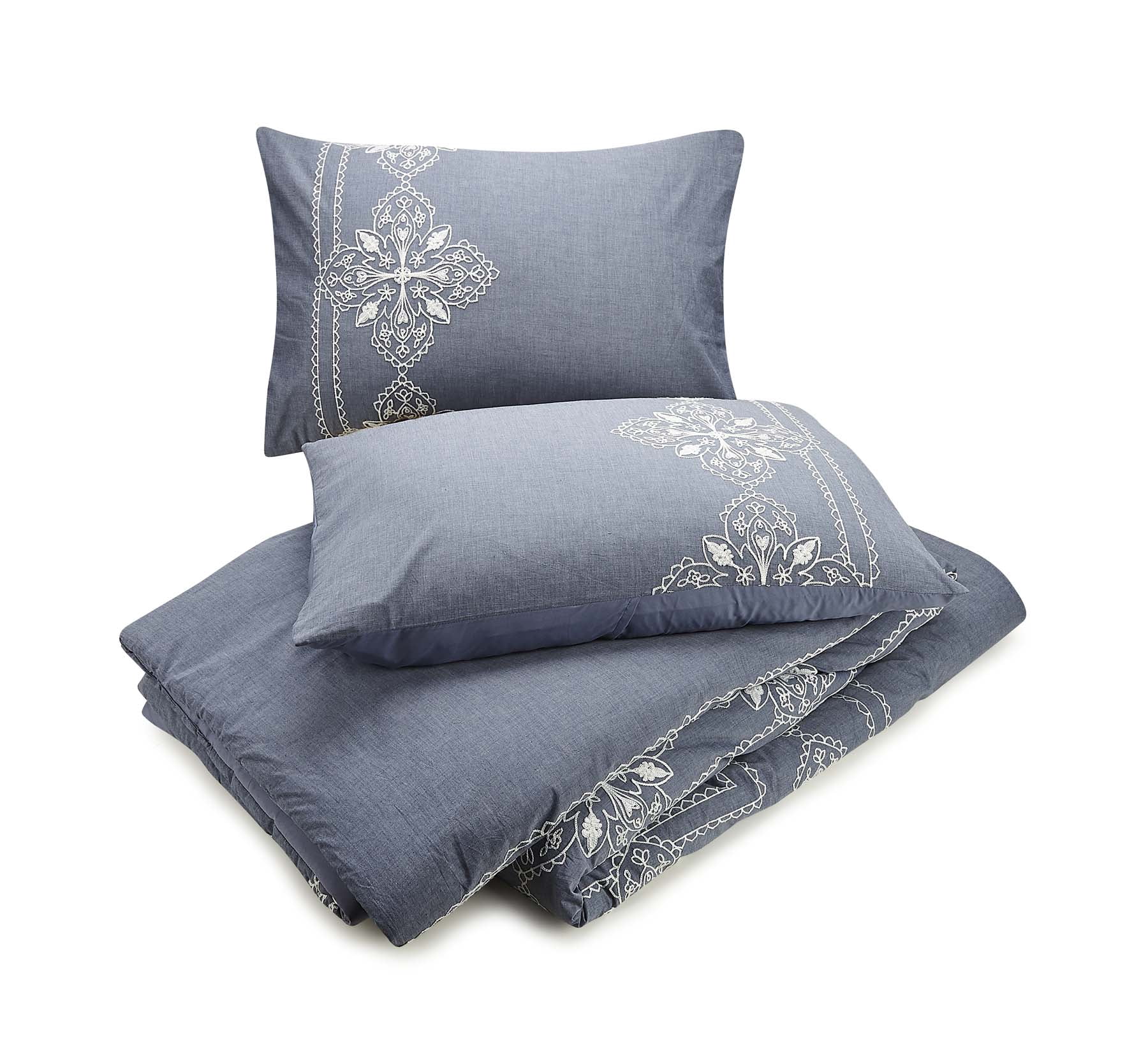 Better Homes & Gardens Embroidered Chambray 3pc King