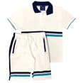 thumbnail image 1 of Men’s Polo Shirt 2-Piece Short Set & Soft Fleece Summer Shorts Matching Outfit, 1 of 3