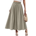 thumbnail image 4 of Sentmoon Jupes Maxi pour Femmes Jupe Taille Haute Mode Coupe Régulière Jupes pour Femmes pour l'Été et Temps Chaud P-3TG, 4 of 6