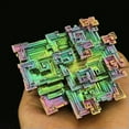 thumbnail image 2 of VIVIDELLE Rare Natural Aura Quartz Rainbow Titanium Bismuth Crystal Cluster Specimen Stone-60-70g, 2 of 9