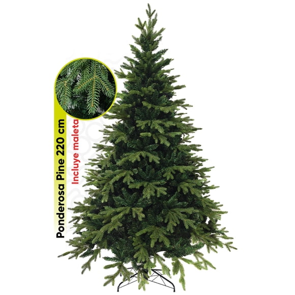 Árbol de Navidad Artificial Artego 220 Cm Ponderosa Pine Premium con Base de Metal